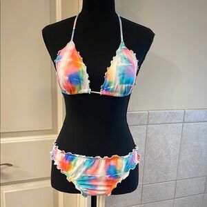 Victoria’s Secret Colorful Tie-Dye Bikini Set